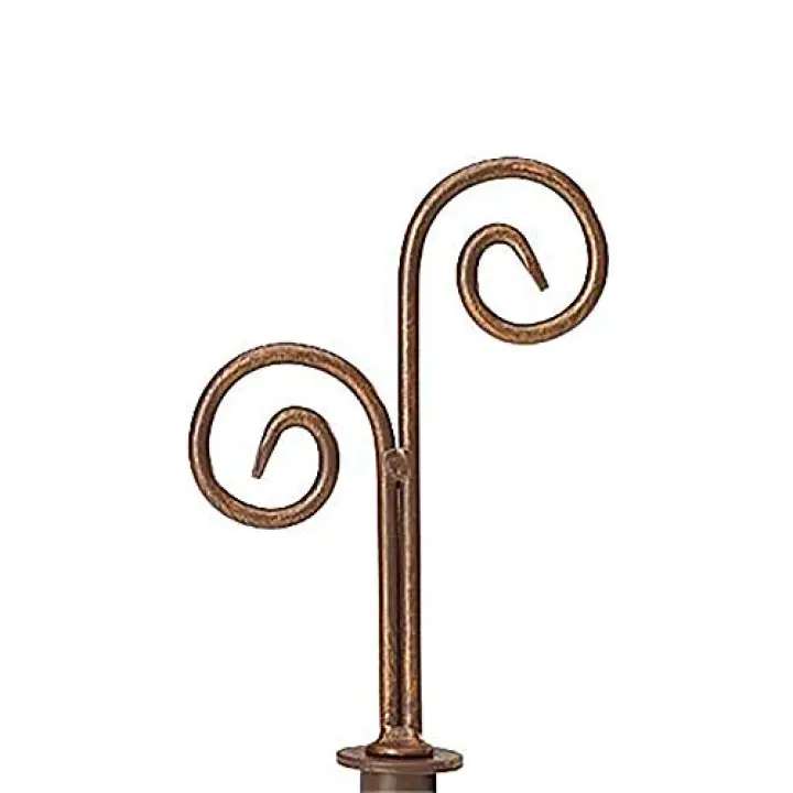 SSWBasics Boutique Cobblestone Double Curl Round Fitting Finial