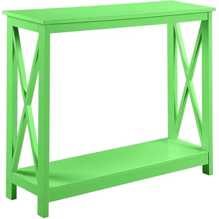 Convenience Concepts Oxford Console Table 39.5" - Sofa Table with Storage Shelf, Transitional Entryway Hall Table for Living Room and Bedroom, Display Foyer Table, Cobalt Blue