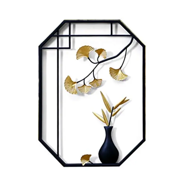 Wall Sculptures Wall decoration Living Room Wall Decoration Creative Wall Decoration Pendant to Send Friends Gifts (Color : Black, Size : 5441.5cm)