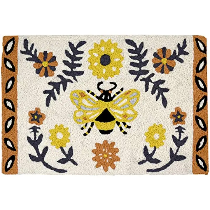 Jellybean Indoor/Outdoor Decorative Quilting Bee Accent Rug - 20" X 30"