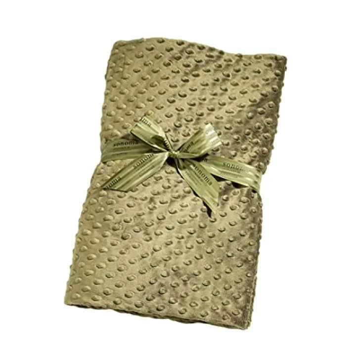 Sonoma Lavender Eucalyptus Spa Blanket Eucalyptus with Lavender Buds and Flaxseed, Hot/Cold Microwaveable Blanket for Soothing Muscles, Removable Washable Cover (44"x18")