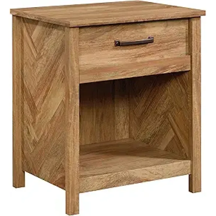 Sauder Cannery Bridge Night Stand with Spacious Drawer, Nightstand for Bedroom, Sindoori Mango Finish