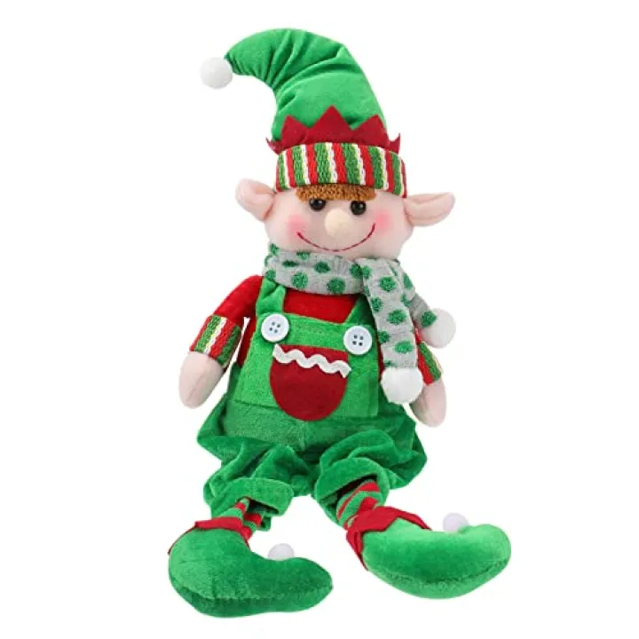 Toyvian Christmas Tree Topper Decorations Hanging Elf Hugger Elf Doll Ornament for Xmas Holiday Door Wonderland Christmas Tree Decoration Gift
