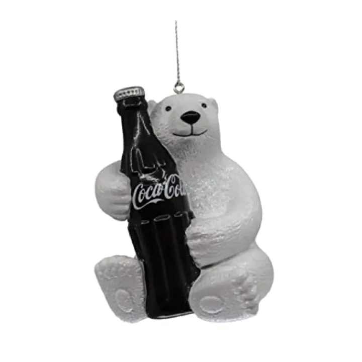 Coca Cola Bear with Bottle Christmas Tree Ornament CC1211