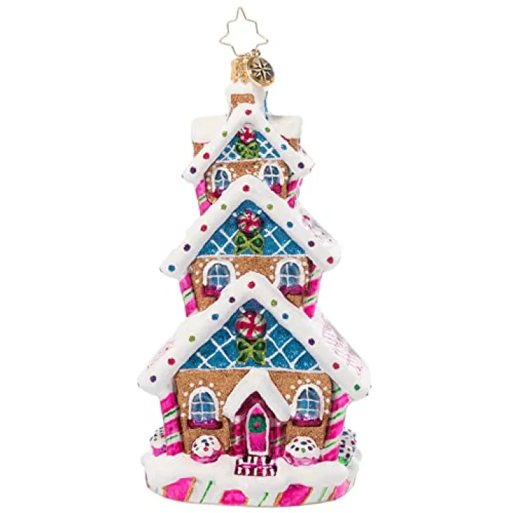 Christopher Radko Hand-Crafted European Glass Christmas Tree Decoration Candy & Sweets Ornament, Sweetest Highrise