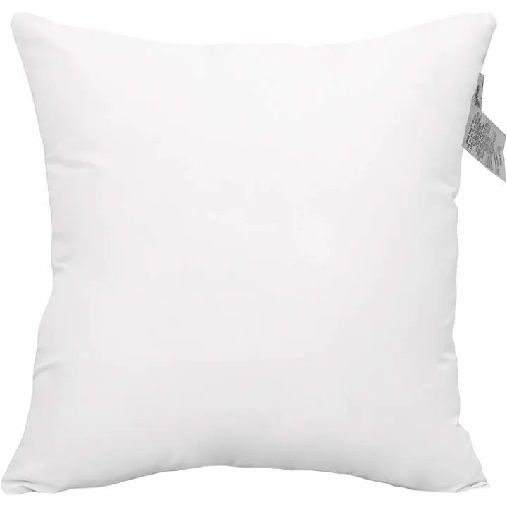 ACCENTHOME 18x18 Pillow Inserts (Pack of 1) Hypoallergenic Throw Pillows Forms | White Square Throw Pillow Insert | Decorative Sham Stuffer Cushion Filler for Sofa, Couch, Bed & Living Room Decor