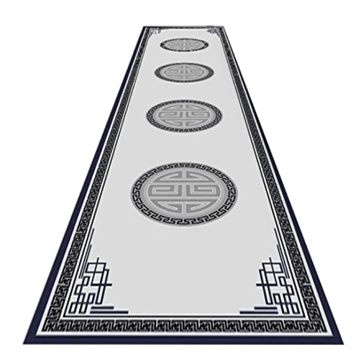 HDGZPA Runner Rug for Hallways Washable Runner Mat Non Skid Accent Distressed Throw Rugs Floor Carpet for Door Mat Laundry Room Hallways Entryway (Size : 90x460cm)