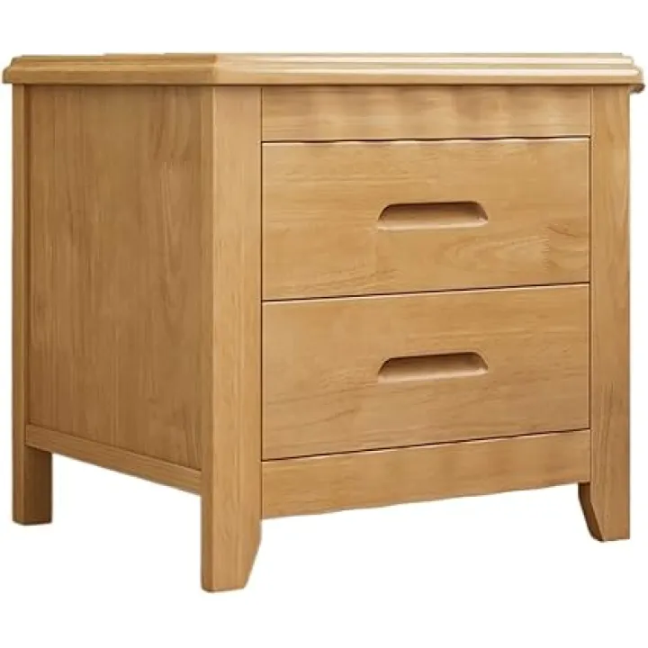 Night Stands Wood Household Bedside Table Simple Side Cabinet Small Cabinet Small Simple Storage Bedside Table Cabinet for Storage (Color : Beech)