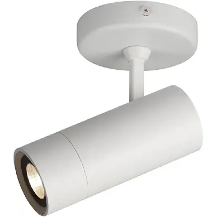 Aisilan Adjustable Ceiling Spotlight Replaceable Dimmable GU10 Bulb Monopoint Wired Spot Light White 7W 3000K Directional Focus Light for Painting Bedroom Corridor Restaurant