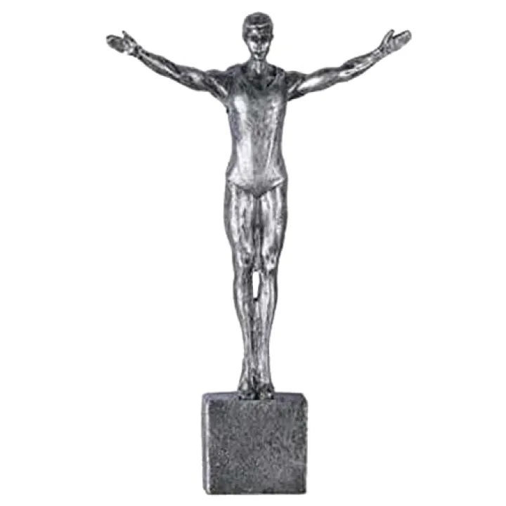 Silver Creative Diving Figurine Hanging Ornaments Figures - 1 X Wall Sculptures Hand - Finished for Art Home Decorative Wall Art Resin Sculpture
