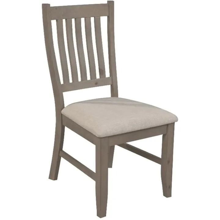 Alpine Furniture Arlo Set of 2 Wood Dining Side Chairs in Natural Brown