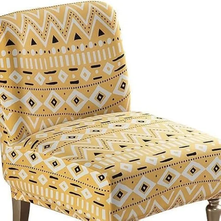 Stretch Printed Armless Chair Slipcover,Removable Armless Accent Chair Covers Hotel Armless Accent Chair Slipper Chair Cover for Living Dining Room Hotel (Color : Q, Size : 2pcs)