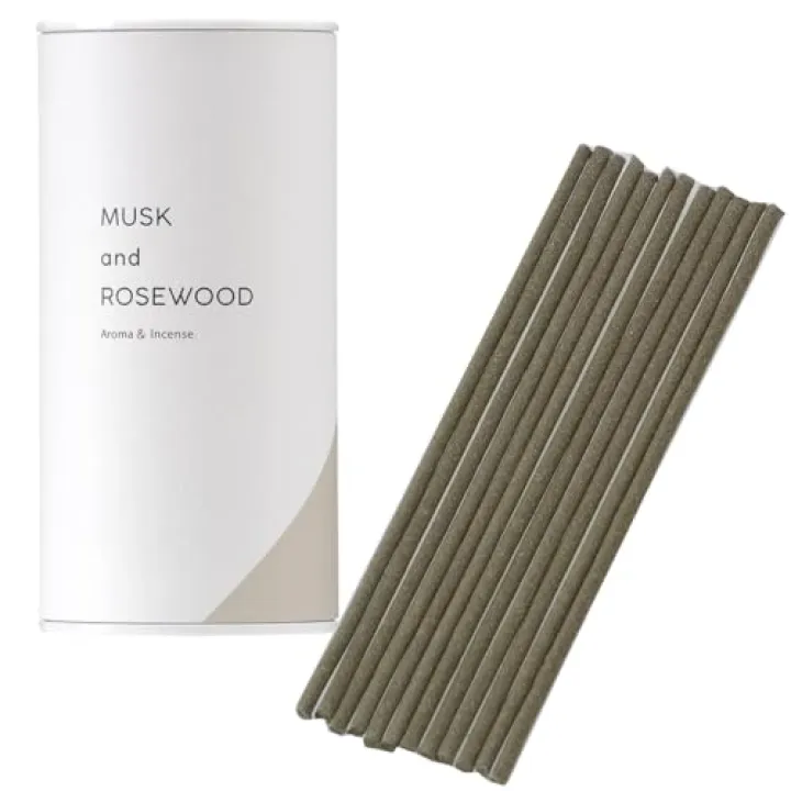 kameyama Incense Stick Musk & Rosewood - Made in Japan, Warm Woody Scent, Approx. 4 Month Supply