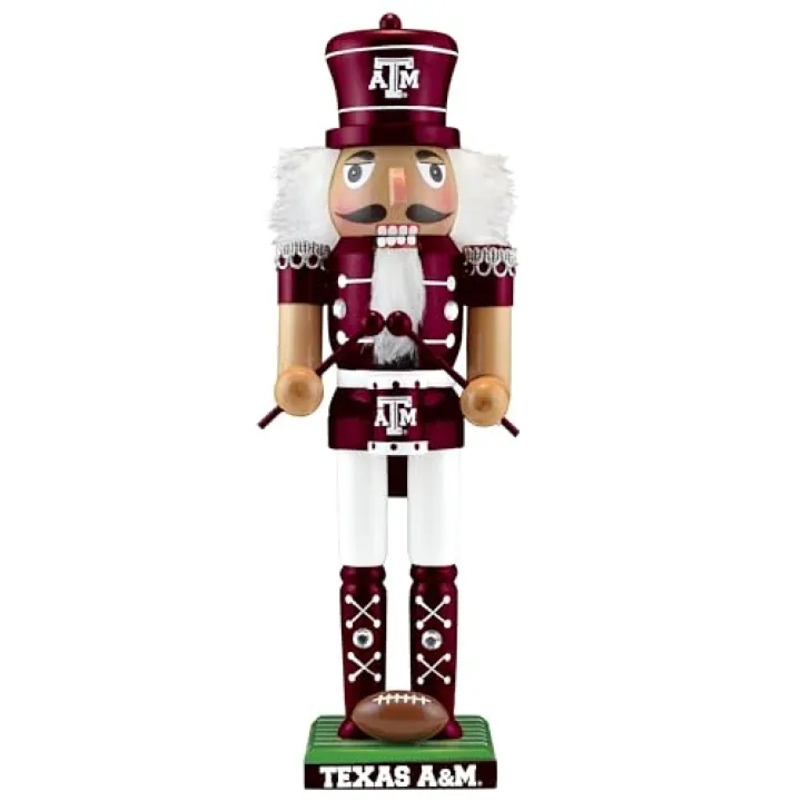 MasterPieces Game Day - NCAA Texas A&M Aggies - Team Painted Wood Nutcracker