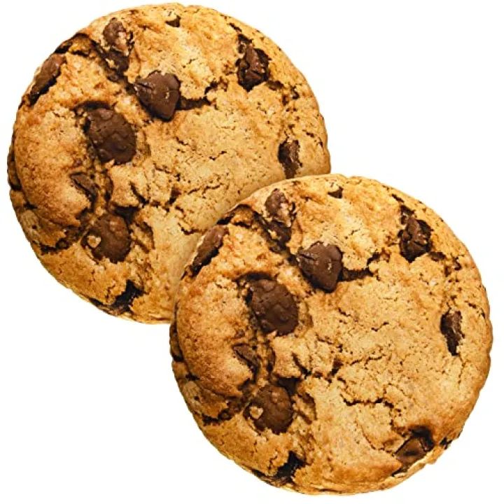 Unittype 2 Pcs 13.4" Chocolate Chip Cookie Pillows Round Throw Pillow Plush 3D Digital Print Funny Food Shaped Soft Stuffed Seat Pad Cushion for Bedroom Couch Sofa Chair Floor Decor Gifts
