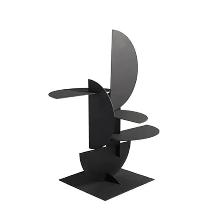 KIZQYN Desktop Decoration Modern Minimalist Abstract Geometric Metal Desktop Decoration Living Room Study Shelf Porch Interior Home Art Statues Figurine Decor