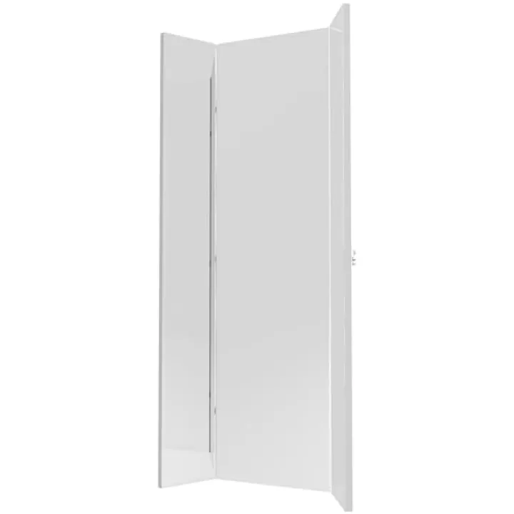 Rev-A-Shelf CMTWSL-1448-1 Sidelines - Classic Closet 14-26" X 47-1/4" Triple Folding 3 Way Pullout Swivel Full Length Closet Mirror with Soft Close - Silver