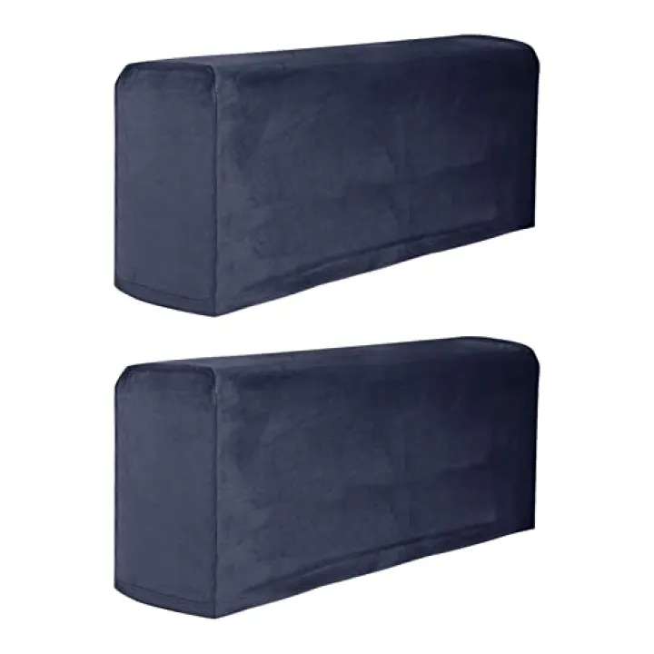 Xiaokeis 1pair Sofa Armrest Cover, Armchair Covers for Chairs and Sofas Armchair Covers Elastic Stretch Furniture Accessories Couch Protector(Navy)