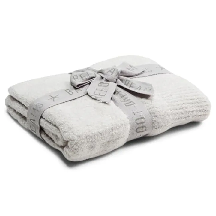 Barefoot Dreams CozyChic® Lite Ribbed Blanket Oyster One Size