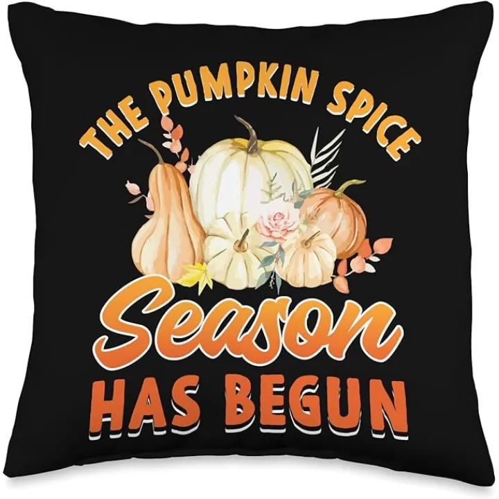 I'll have pumpkin spice and everything please Pumpkin Spice Season has Begin and Everything Please Throw Pillow, 16x16, Multicolor