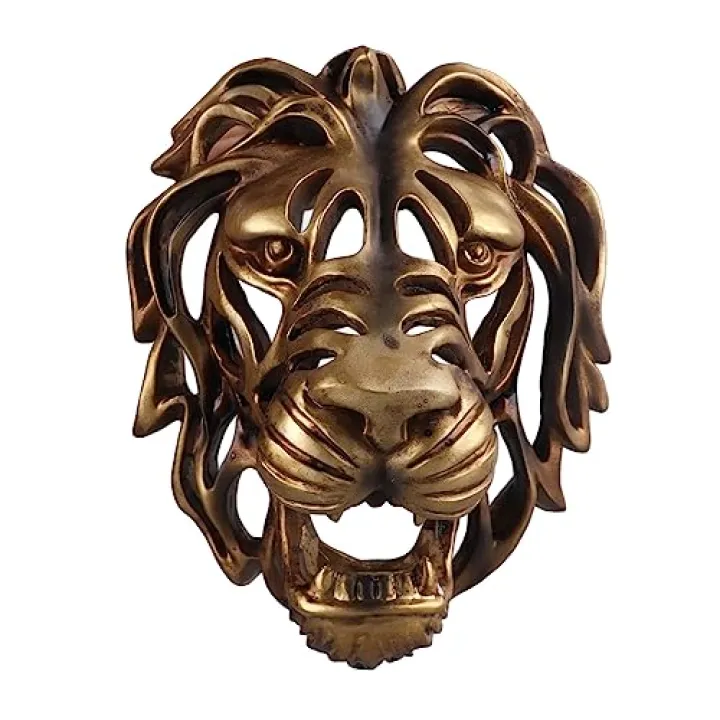 Lion Art Wall Decor, Decorative and Symbolic Sculpture with Exquisite Craftsmanship for Living Room, Bedroom