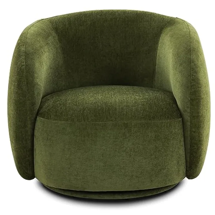 POLY & BARK Poole Lounge Chair in Distressed Green Velvet