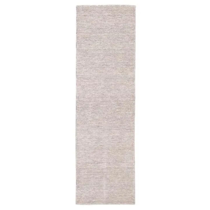 eCarpet Gallery Runner Rug for Hallway, Entrance, Kitchen | Hand-Knotted | Pearl Transitional Blue Rug 2'6" x 8'0" | 386384