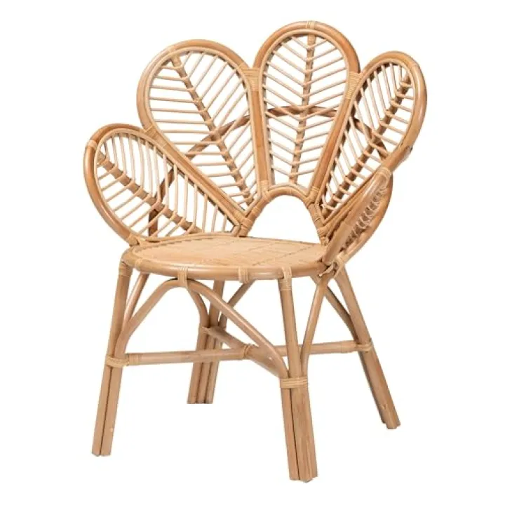 bali & pari Eliava Natural Rattan Accent Chair, Large