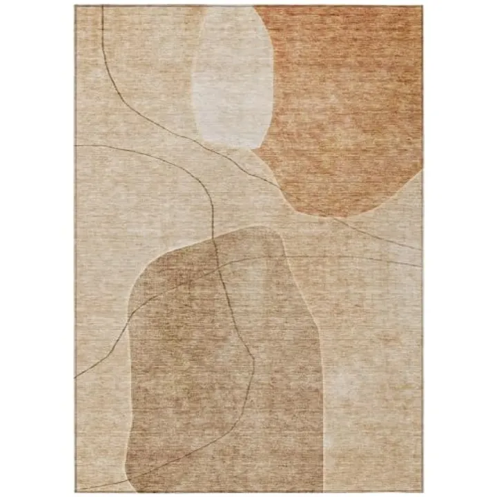 Addison Rugs Chantille ACN672 Paprika 5' x 7'6" Indoor Outdoor Area Rug, Easy Clean, Machine Washable, Non Shedding, Bedroom, Entry, Living Room, Dining Room, Kitchen, Patio Rug