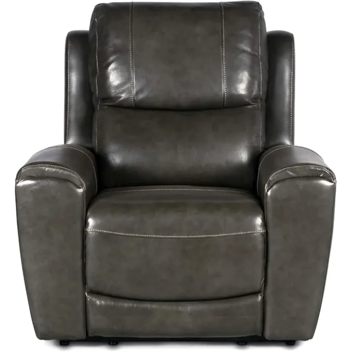 Massage Chair Gray, Leather Chairs Recliners Armchair Comfy Modern Home Furniture for Living Room 40" L X 40" W X 40" H