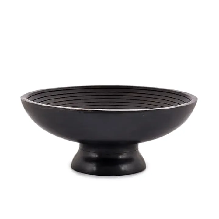 NIRMAN FRUIT BOWL Mango Wood for Fruits or Salads,Serving Dish Looks Absolute Beautiful With Your Kitchen (12" x 12" x 5")