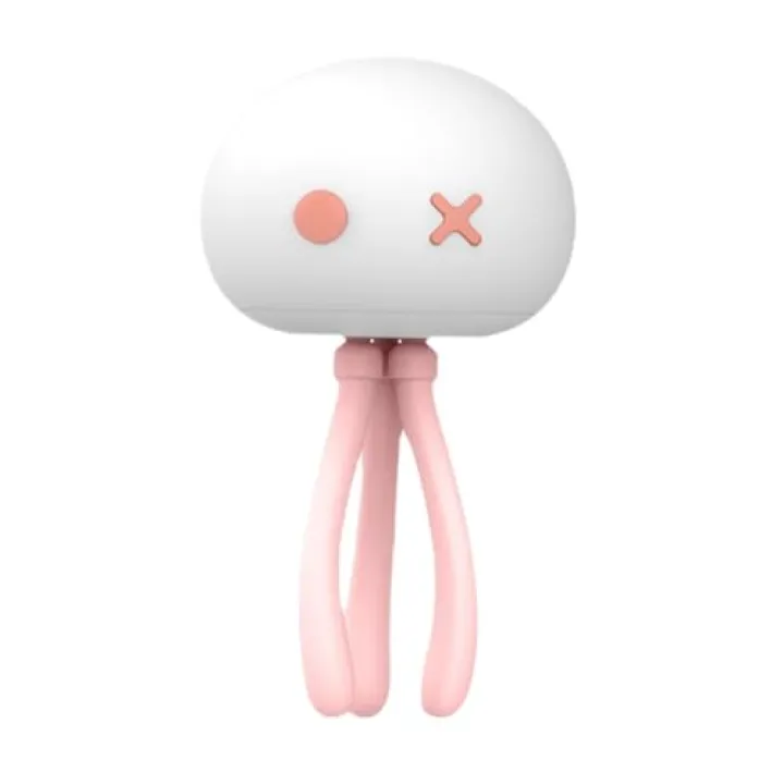 DOITOOL Stylish Jellyfish Night Light Desktop for Feeding Reading Battery Cozy Atmosphere for Bedroom Decor Bedside Use