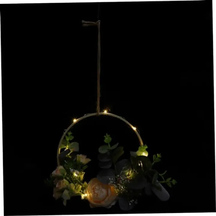 DOITOOL 1pc Nordic Flower Lamp Copper Wire Lights Medium Faux Floral Pendant for and Bedroom Decor Elegant Hanging Decor for Wall and Ceiling