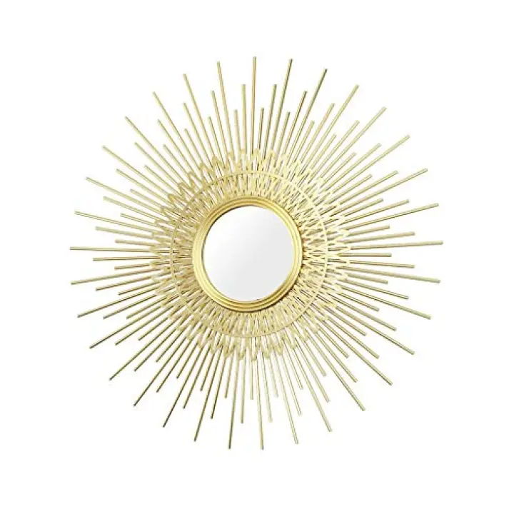 Modern Decorative Mirror Wall-Mounted Mirror Large Mirror Round Wall Mirror Wall Decoration Suitable for Porch Living Room Hallway Bedroom (Size : B)