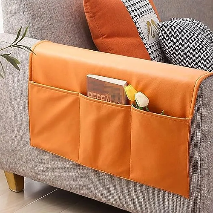 Sofa arm tray,Armchair Storage Bag, Armrest Organizer for Recliner Armchair Caddy Remote Control Holder for Couch Sofa Arm Chair Caddie with Pocket Storage,Blue,50x110CM ( Color : Blu , Size(Oranje,40