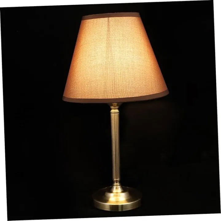 Hemoton 1pc Vintage Table Lamp Cloth Design for Bedroom Study Room Home Decor Space-Saving Night Light Elegant Aesthetic Compatible