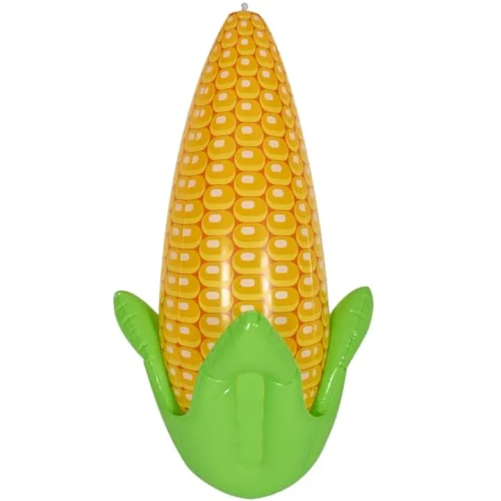 Beistle 24" x 13" Plastic Inflatable Corn Cob for Farm Theme Decorations, Autumn Harvest Fall Party Décor and Supplies