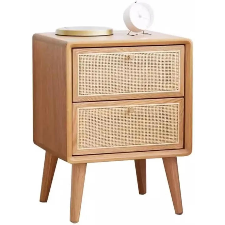 Night Stand for Bedroom Locker Bedroom Bedside Cabinet Small Cabinet Solid Wood Bedside Table Modern Simple Storage Cabinet Bedside Table