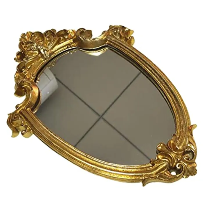 DOITOOL Gold Embossed Decorative Mirror Modern Wall Mirror for Bathroom Living Room