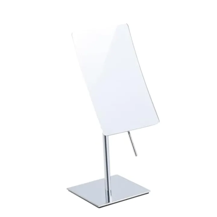 Mipcase 3times Magnified Metal Makeup Mirror with Rotation Adjustable Tabletop Dressing Mirror for Bathroom and Bedroom Use
