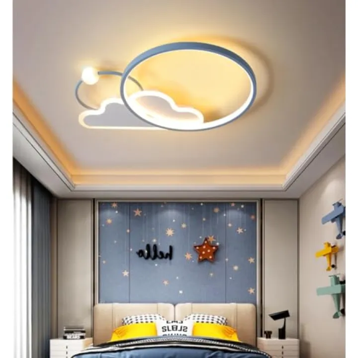 Creative 3D Cloud Ceiling Lamp Chandelier Cartoon Cloud Ceiling Lamp Children's Room Led Ceiling Lamp Suitable For Bedrooms, Living Rooms, Children, Girls, 38W