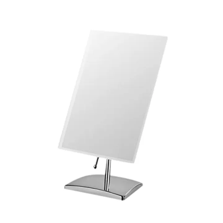 Ipetboom Square Desktop Makeup Mirror Single-Sided Creative Toilet Design for Bedroom and Vanity Use Reflection Stylish Touch Feel for Daily Makeup and