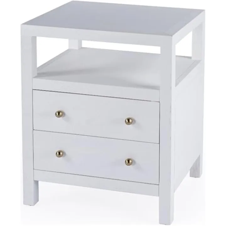 Butler Specialty Company Nora 2-Drawer Nightstand - White