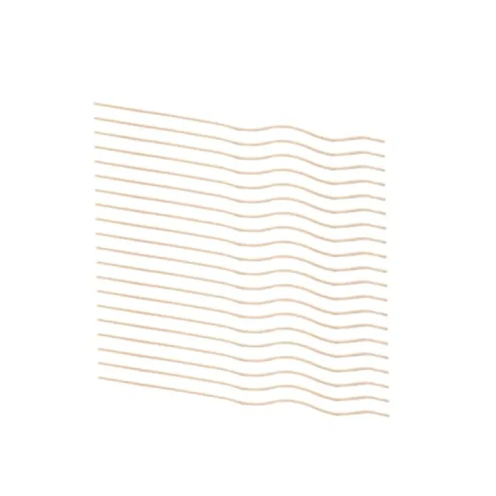 Zerodeko 20pcs Wavy Rattan Diffuser Sticks for Oils Light Yellow Fragrance Diffuser Replacements for Home Decor for Living Room Bedroom Kitchen and Office Use