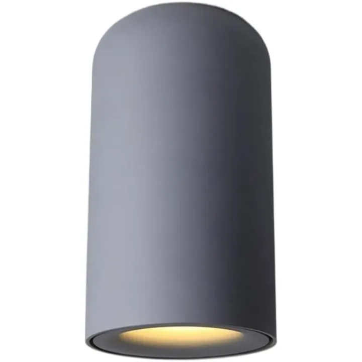 GeRRiT COB Spotlight LED Surface Mounted Ceiling Downlight 7W 3000K/4000K AC110-240V Black/White Aluminum Accent Lamp Spot Light for Balcony Hallway Drawing Living Room Fittings (Color : Gray, Size