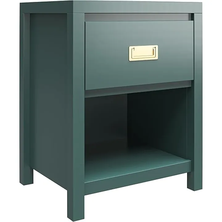 Little Seeds Monarch Hill Haven Kids' 1 Drawer Nightstand, Hunter Green