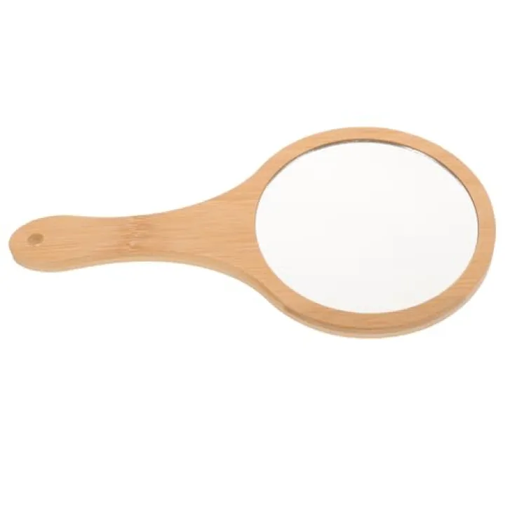 FOMIYES Handheld Makeup Mirror Women Portable Travel Mirror Handle for Girls Vintage Style