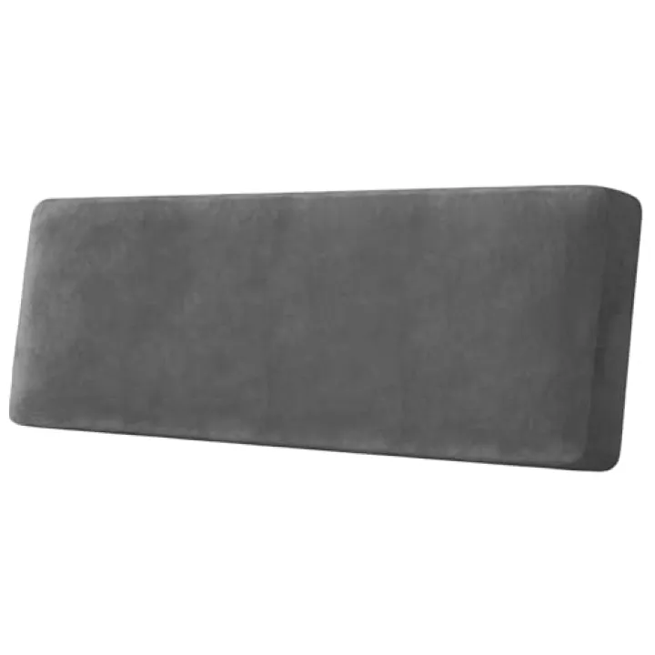 ANARACHON Sectional Couch Cushion Covers 1 Piece Velvet Separate Couch Cover Stretch Sofa Slipcover Washable Furniture Protector for Sectional Sofa (1 Cushion XL Sofa, Grey)