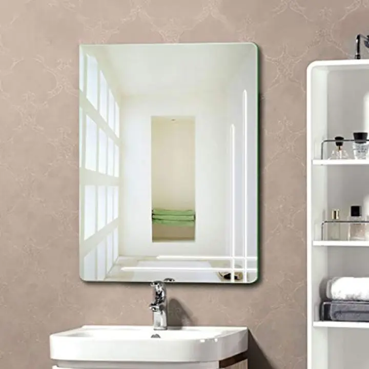 Plum Blossom Type Wall Mirror HD Explosion-Proof Three-Dimensional Bevel Personalized Bathroom Mirror Bathroom Mirror Wall-Mounted Mirror (Size : 60cm) (45cm*60cm)