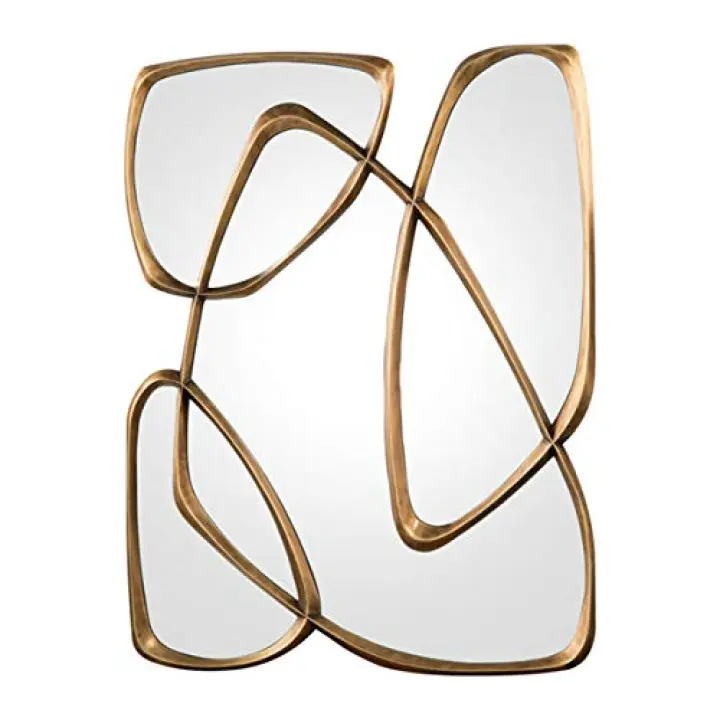 European Art Wall Mirror - Creative Decorative Mirror - Wall-Mounted Mirrors for Home Decor Furniture Vanity in Entryway Living Room Bathroom Bedroom 60 * 80CM